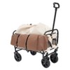 Racxily Collapsible Wagon Cart with Wheels Foldable, 3pcs plastic Liner bag /Cover, Lightweight Wagon, Grocery Cart, for Grocery Sports Garden - 4 of 4