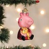 Old World Christmas Blown Glass Ornament for Christmas Tree, Peppa Pig With Teddy - 2 of 4
