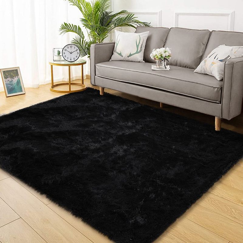 Shag Fluffy Rugs Area Rugs Soft Plush Carpet Thick Long Fur Rug for Living Room, 1 of 9