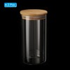 Unique Bargains Kitchen Food Storage Glass Jar with Airtight Bamboo Lid 2 Pcs - 3 of 4