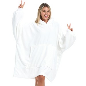 ADR Adult Wearable Blanket, Sweater Hoodie, Blanket with Sleeves for Men & Women Oversized Sweatshirt - 1 of 2