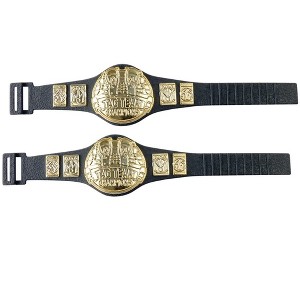 Set of 2 Tag Team Championship Belts for WWE & AEW Wrestling Action Figures - 1 of 2