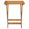 vidaXL Folding Patio Table 23.6 inches x23.6 inches x29.5 inches  Solid Acacia Wood - 3 of 4