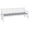 vidaXL Garden Bench Cushion Gray Oxford fabric (100% polyester) - 3 of 4