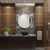 Caspar 30" Aluminum LED Round Mirror - LMR1001 - Silver/White - Safavieh - 3 of 4