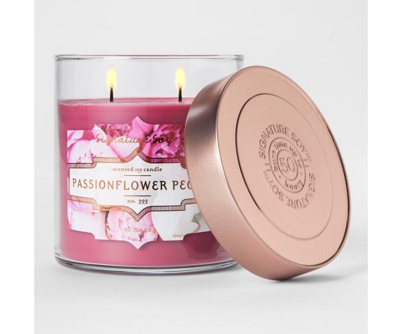 Large Jar Candle Passionflower Peony 15.2oz