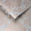 Milan Damask Rose Gold and Grey Wallpaper - 3 of 4