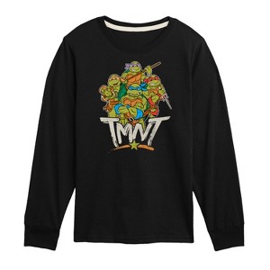 Boys' - Teenage Mutant Ninja Turtles - Tmnt Rebel Road Group Long Sleeve Graphic T-Shirt - 1 of 4