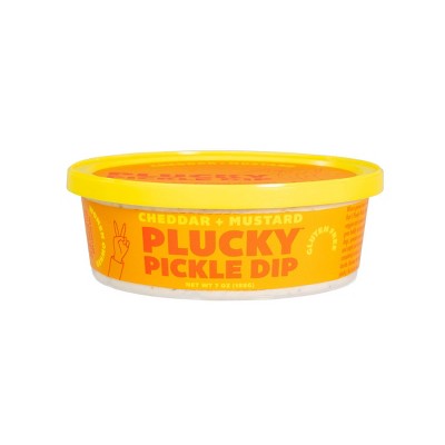 Plucky Pickle Dip White Cheddar & Mustard - 7oz