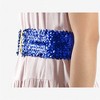 Anna-Kaci Wide Elastic Sequin Belt with Clasp for Women - 4 of 4