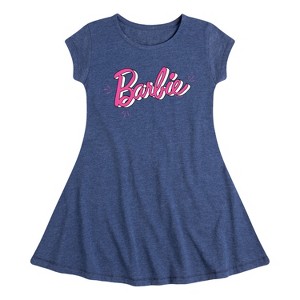 Girls' - Barbie - Sketch Original Fit & Flair Cap Sleeve Dress - 1 of 2
