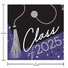 Creative Converting Class of 2025 Graduate Purple Paper Beverage Napkins 108ct - 4 of 4