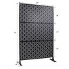 PAGED 76" H×48" W Patio Privacy Screen, Fence Privacy Screen, Outdoor Privacy Screen Freestanding Balcony Privacy Screen for Lawn Garden Deck - 2 of 4