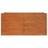 vidaXL Garden Raised Bed Planter - Corten Steel 63"x31.5"x30.3" for Outdoor, Patio, Balcony - Rusty Brown - 4 of 4