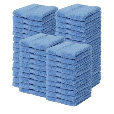 Splash Zero Twist 100% Ring Spun Cotton Face Washcloth Set – Reversible, 550 GSM, Soft, Lightweight, Highly Absorbent Towels for Bathroom