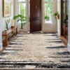 Modern Abstract Striped Area Rug Machine Washable Stain Resistant Indoor Carpet Low Pile Non Slip Non Shedding Floor Cover for Living Room Bedroom - 3 of 4