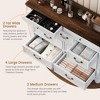 Zstar Wooden Dresser, 9 Drawer Dresser with Large Storage Unit & Vintage Metal Handles for Bedroom, Living Room, Entrance - 3 of 4