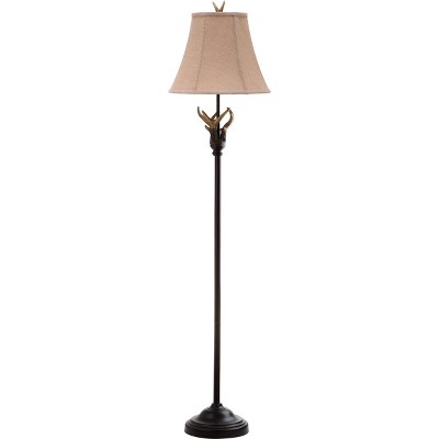 62" Sundance Faux Antler Floor Lamp Brown (Includes CFL Light Bulb) - Safavieh