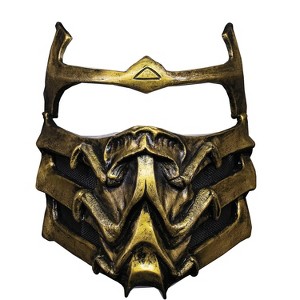 Trick or Treat Studios Adult Mortal Kombat Scorpion Costume Mask -  - Gold - 1 of 1
