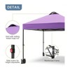 Garvee 10'x10' Outdoor Canopy Tent with Sidewall, Pop up Canopy with Vented Roof, Portable Instant Camping Beach Canopy Tents - 4 of 4