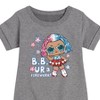 Girls' - LOL Surprise! - 4th of July Graphic Short Sleeve Fleece Dress - 2 of 4