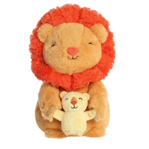 ebba Medium Rex Lion & Regi Cub Snuggawugs Heartwarming Baby Stuffed Animal Orange 11" - 1 of 4