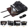 Leather Messenger Bag for Men, 15.6 Inch Vintage Laptop Bag Briefcase Satchel - 2 of 4