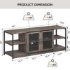 Homhougo TV Stand for TVs up to 70" Dark Grey - 2 of 4