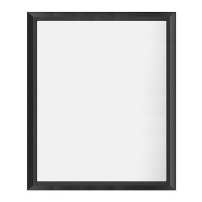 Apmir High-Strength Tempered Glass and Aluminum Alloy Framed French Cleat Mounted Wall Decor Mirror in matte black with 5-Year Warranty