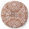 Marta Barragan Camarasa Terracotta strokes pattern Round Floor Pillow - Deny Desings - 2 of 4