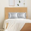 PiccoCasa Satin Retro Luxury Silky with Ruffle Envelope Closure Pillowcases 2 Pcs - 2 of 4