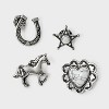 Western Style Pin Set 4pc - Universal Thread™ Silver - 2 of 2