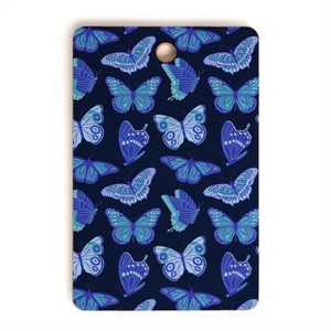 Jessica Molina Texas Butterflies Blue on Navy Cutting Board Rectangle - Deny Designs - 1 of 3