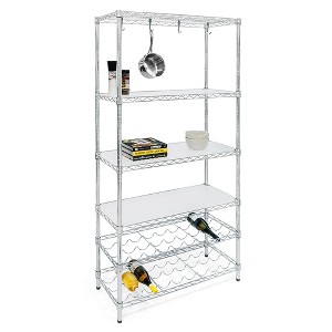 Shelving.com Cookware & Wine Storage - 14"d x 36"w x 72"h - 1 of 2