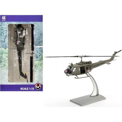 Bell UH-1H Iroquois "Huey" Helicopter "57th Medical Detachment, Vietnam" (1967) US Army 1/72 Diecast Model by Bless Wing