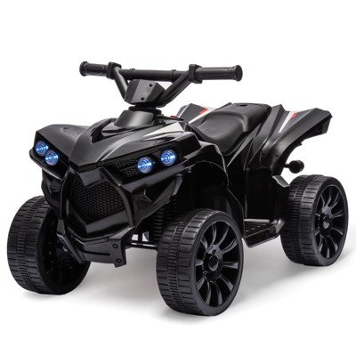Kids 6V Electric ATV 4 Wheeler – Ride-On Quad with LED Lights, Music Player, Foot Pedal & Durable Wheels