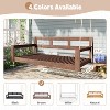 Whisen Twin Size Wooden Porch Swing with 4 Ropes - 4 of 4