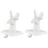 Northlight Set of 2 White Reindeer Head Christmas Stocking Holders 5.75" - 4 of 4