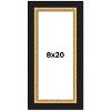 PosterPalooza | Panoramic Embellished Brown Picture Frame - UV Acrylic, Foam Board Backing, Hanging Hardware - 2 of 4