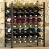 vidaXL Wine Rack for 48 Bottles Black Metal - 4 of 4