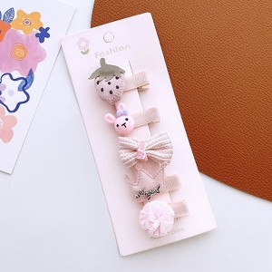 MyKids-USA Versatile Hair Accessory For Babies: Beautiful Colorful Small Butterfly Bow Hair Clip Sets - 1 of 1