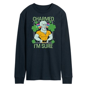 Men's - SpongeBob Squarepants - Charmed I'm Sure Long Sleeve Graphic T-Shirt - 1 of 4