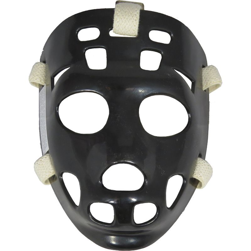 MyLec Pro Goalie Mask, Youth Hockey Mask, High-Impact Plastic, Ventilation Holes & Adjustable Elastic Straps, Secure Fit,(Black, Small), 1 of 3