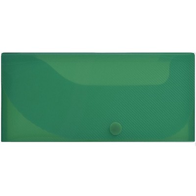JAM Paper Plastic Pencil Case Snap Button Pencil Case Box Dark Green 166532741