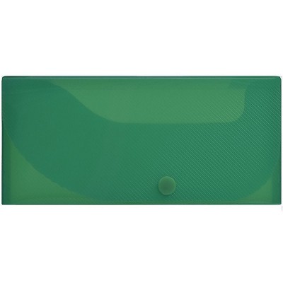 JAM Paper Plastic Pencil Case Snap Button Pencil Case Box Dark Green 166532741