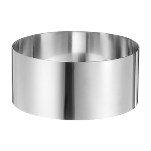 Unique Bargains Stainless Steel Seamless Nonstick Mirror Coating Round Cake Ring - 1 of 4