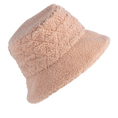 Shiraleah Blush Boucle Bucket Hat