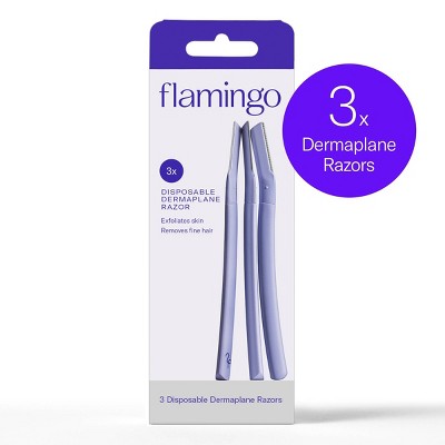 Flamingo Facial Razors - Dermaplane - 3ct