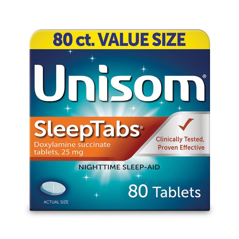 Unisom SleepTabs Nighttime Sleep Aid Tablets - Doxylamine Succinate, 1 of 9