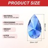 Unique Bargains DIY Hanging Ornament K9 Crystal Pendant Teardrop beads 6 Pcs - 2 of 4